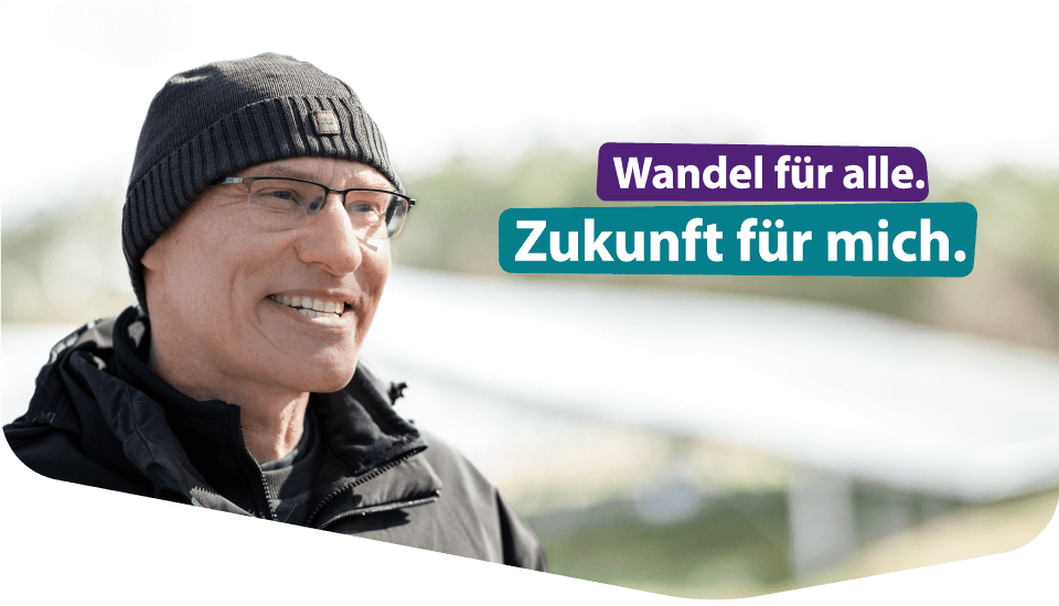 Header Andreas Wandel für alle. Zukunft für mich. Ich bin Andreas.